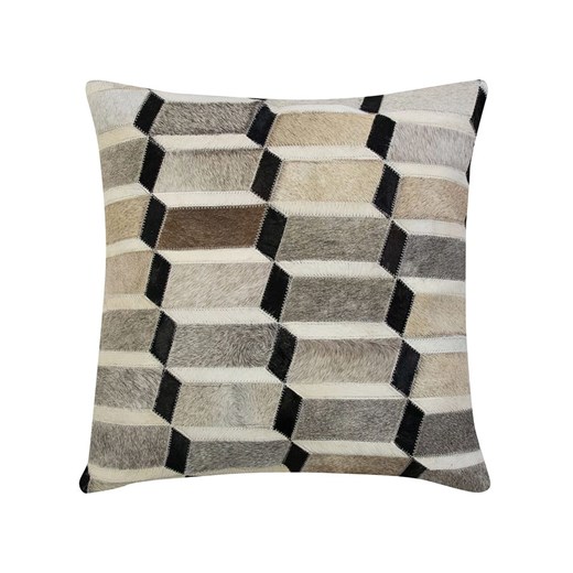 Mars &amp; More Poduszka &quot;Cow illusion&quot; w kolorze beżowo-czarnym - 45 x 45 cm ze sklepu Limango Polska w kategorii Poduszki dekoracyjne - zdjęcie 187765910