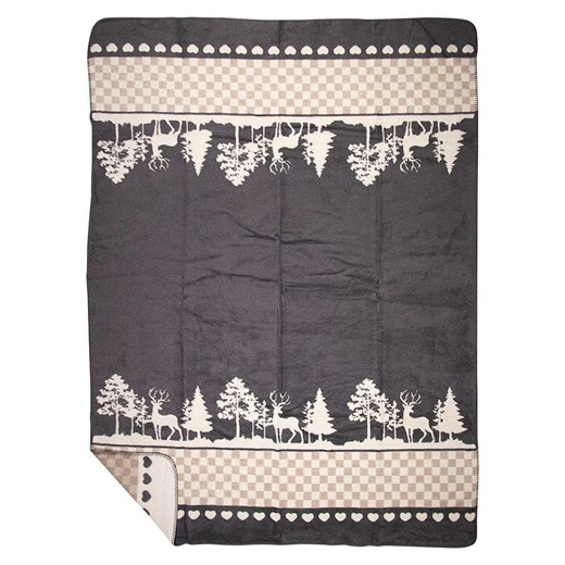 Mars &amp; More Pled &quot;Forest&quot; w kolorze szaro-beżowym - 200 x 150 cm ze sklepu Limango Polska w kategorii Tekstylia - zdjęcie 187765924