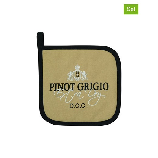 Mars &amp; More Łapki kuchenne (2 szt.) &quot;Pinot Grigio&quot; w kolorze beżowym - 20 x 20 cm ze sklepu Limango Polska w kategorii Tekstylia kuchenne - zdjęcie 187765972