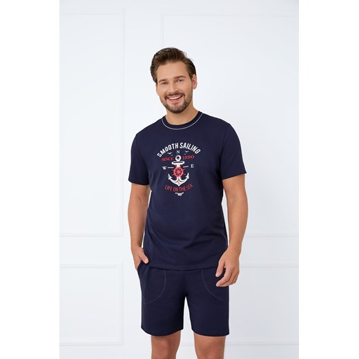 Piżama męska krótki rękaw, krótkie spodnie Port ze sklepu italianfashion w kategorii Piżamy męskie - zdjęcie 187766353