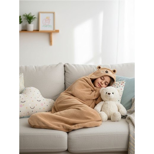 Sinsay - Śpiwór dziecięcy - brązowy ze sklepu Sinsay w kategorii Kocyki dziecięce - zdjęcie 187766434