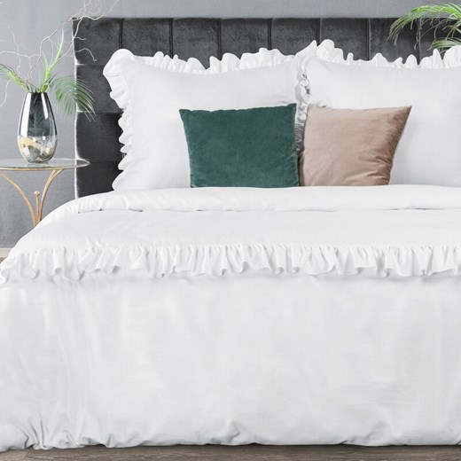 KOMPLET POŚCIELI SATYNOWEJ VENUS 220 X 200 CM BIAŁY ze sklepu lenaodniemowlakadoszkolniaka.pl w kategorii Pościele - zdjęcie 187766443