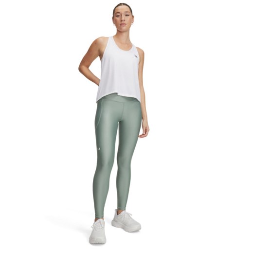 Damskie legginsy treningowe Under Armour HG Armour HiRise Leg - zielone ze sklepu Sportstylestory.com w kategorii Spodnie damskie - zdjęcie 187766543