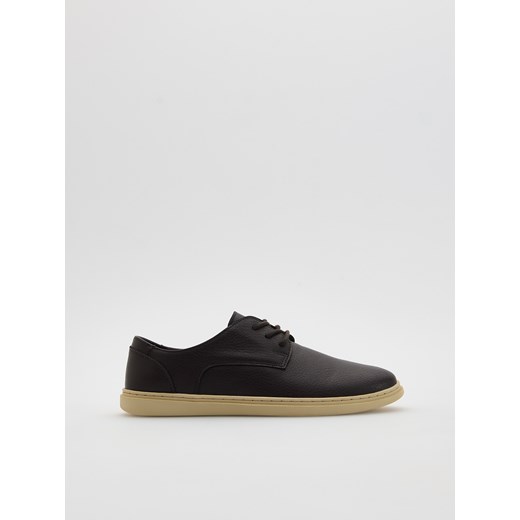 Reserved - Skórzane półbuty - ciemnobrązowy Reserved 43 Reserved