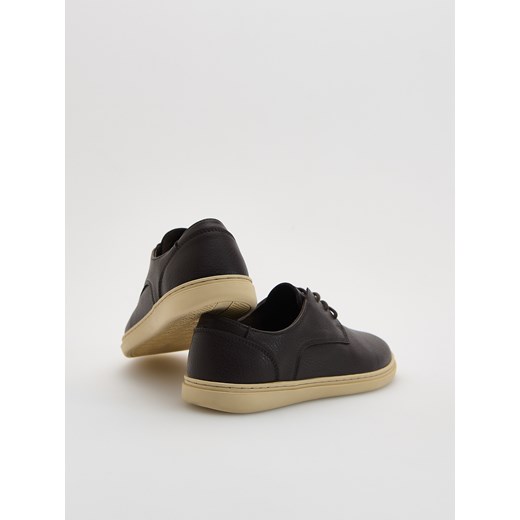 Reserved - Skórzane półbuty - ciemnobrązowy Reserved 41 Reserved