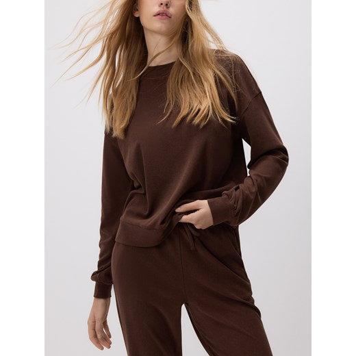 Reserved - Gładka bluza - brązowy Reserved L Reserved