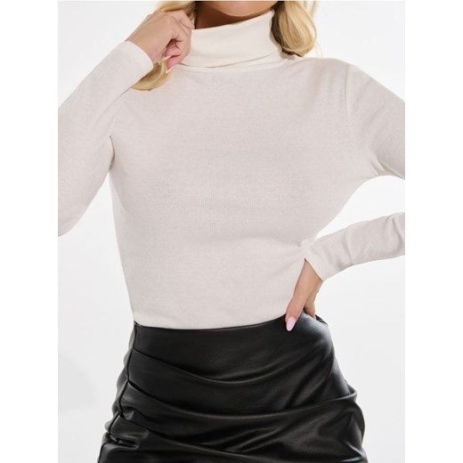 Sinsay - Golf - kremowy ze sklepu Sinsay w kategorii Swetry damskie - zdjęcie 187767292