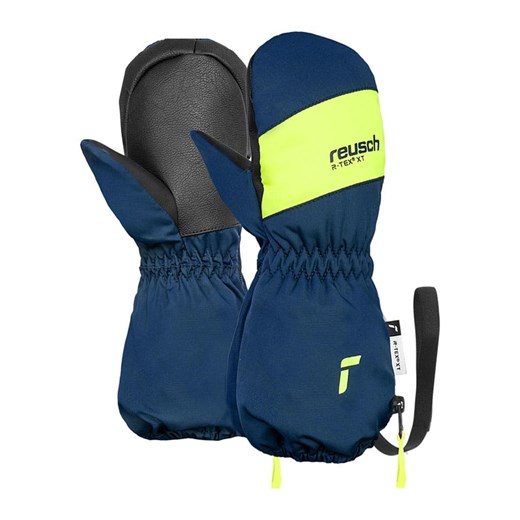 Reusch Rękawiczki narciarskie &quot;Cliff R-TEX® XT&quot; w kolorze granatowo-żółtym ze sklepu Limango Polska w kategorii Rękawiczki dziecięce - zdjęcie 187768363