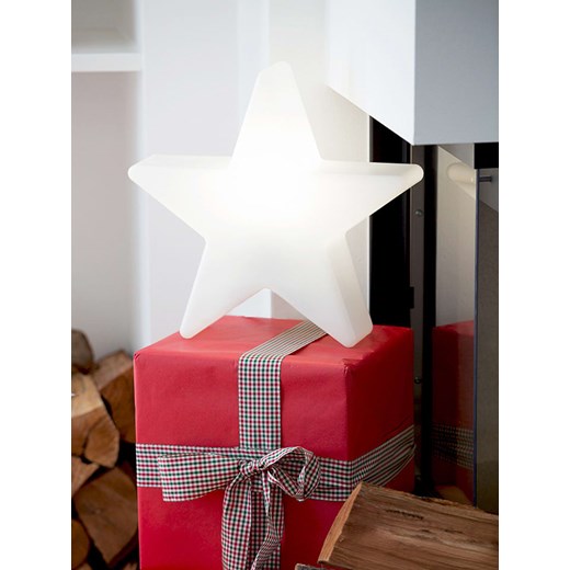 8 seasons Dekoracyjna lampa solarna LED w kolorze białym - Ø 40 cm ze sklepu Limango Polska w kategorii Oświetlenie - zdjęcie 187771934