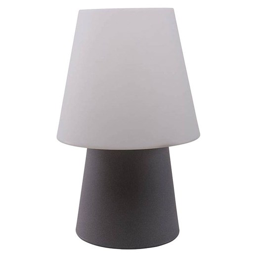 8 seasons Lampa stołowa LED &quot;No. 1&quot; w kolorze szarobrązowo-białym - wys. 60 x Ø 39 cm ze sklepu Limango Polska w kategorii Oświetlenie - zdjęcie 187772150