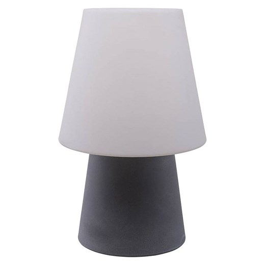 8 seasons Lampa stołowa LED &quot;No. 1&quot; w kolorze szaro-białym - wys. 60 x Ø 39 cm ze sklepu Limango Polska w kategorii Oświetlenie - zdjęcie 187772153