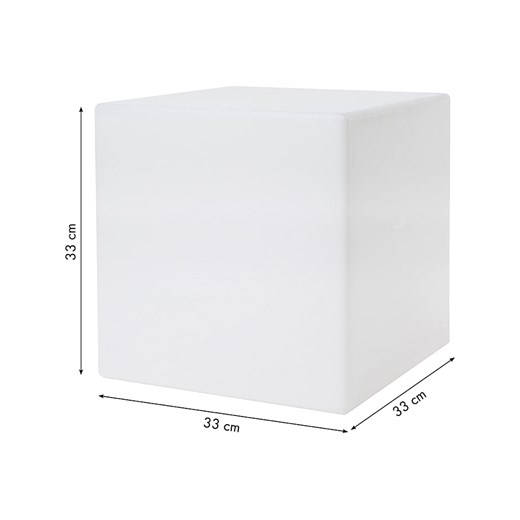8 seasons Dekoracyjna lampa LED &quot;Shining Cube&quot; w kolorze białym - 33 x 33 x 33 cm ze sklepu Limango Polska w kategorii Oświetlenie - zdjęcie 187772240