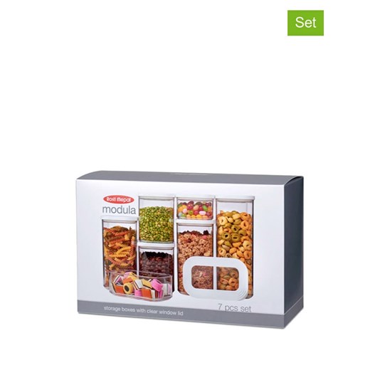 Mepal Pojemniki (7 szt.) w kolorze białym ze sklepu Limango Polska w kategorii Pojemniki kuchenne - zdjęcie 187772694