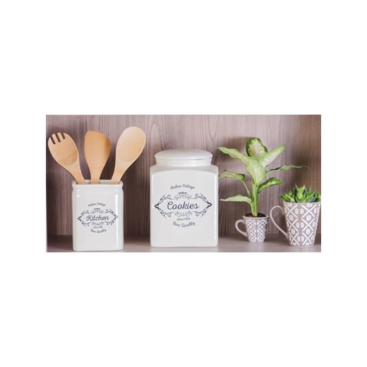 EXCELSA Pojemnik w kolorze kremowym na akcesoria - 11,5 x 14,7 x 11,5 cm Excelsa onesize promocyjna cena Limango Polska