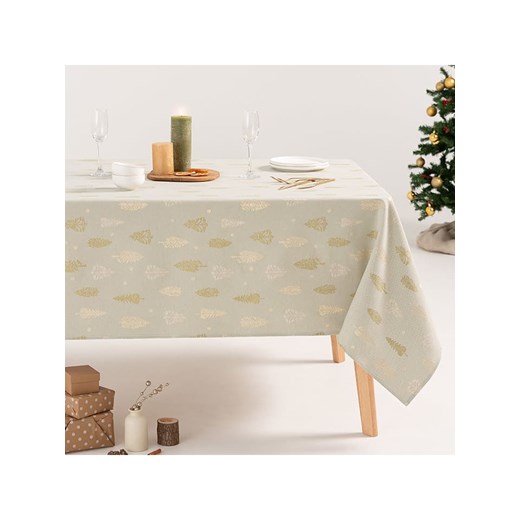 GAMUSI Obrus &quot;Silvet&quot; w kolorze jasnozielono-złotym ze sklepu Limango Polska w kategorii Obrusy i bieżniki - zdjęcie 187773761