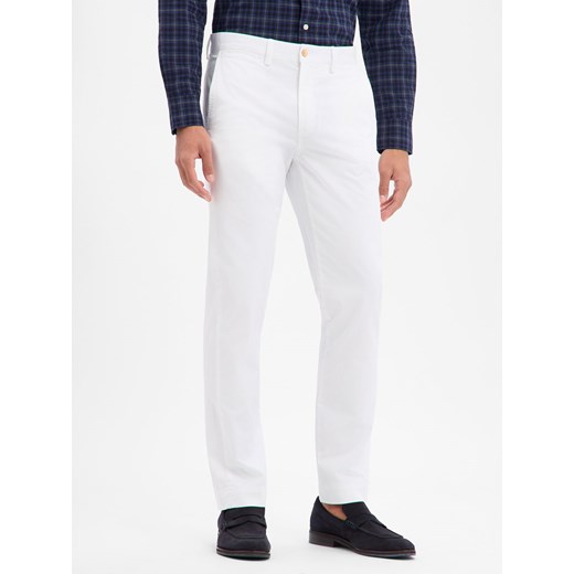 Polo Ralph Lauren Spodnie - Bedford Mężczyźni Bawełna biały jednolity ze sklepu vangraaf w kategorii Spodnie męskie - zdjęcie 187774021