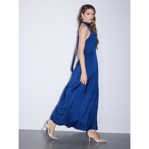 Mohito - Sukienka maxi z dekoltem halter - granatowy ze sklepu Mohito w kategorii Sukienki ciążowe - zdjęcie 187774290