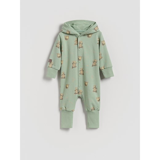 Reserved - Bawełniany pajacyk - jasnozielony ze sklepu Reserved w kategorii Pajacyki - zdjęcie 187774424