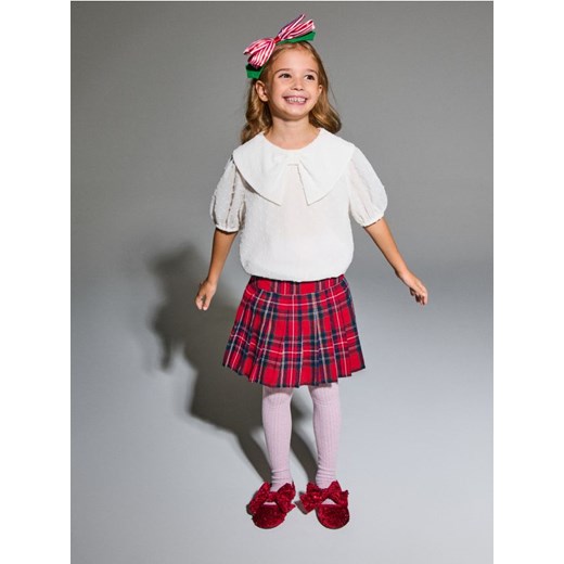 Sinsay - Elegancka bluzka z bufkami - kremowy ze sklepu Sinsay w kategorii Bluzki dziewczęce - zdjęcie 187775110