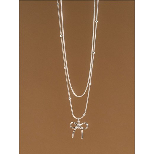 Sinsay - Naszyjniki 2 pack - srebrny ze sklepu Sinsay w kategorii Naszyjniki - zdjęcie 187775114