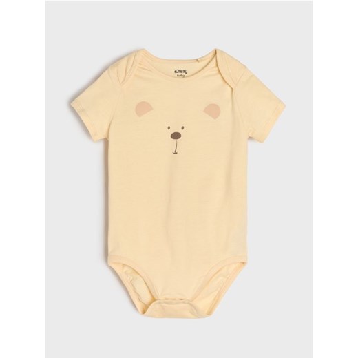 Sinsay - Body z motywem misia - kremowy ze sklepu Sinsay w kategorii Odzież dla niemowląt - zdjęcie 187775180