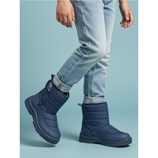 Sinsay - Pikowane śniegowce - granatowy ze sklepu Sinsay w kategorii Buty zimowe dziecięce - zdjęcie 187775214