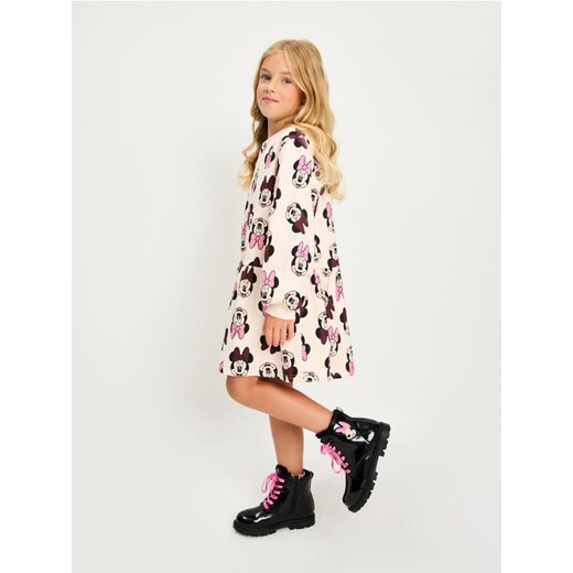 Sinsay - Lakierowane botki z ociepleniem Minnie Mouse - czarny ze sklepu Sinsay w kategorii Buty zimowe dziecięce - zdjęcie 187775233