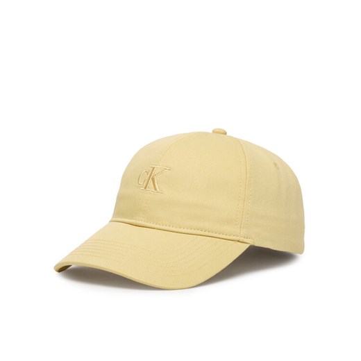 Czapka z daszkiem Calvin Klein Monogram Embroidery Baseball Cap LV04K5024G Żółty ze sklepu eobuwie.pl w kategorii Czapki z daszkiem męskie - zdjęcie 187775363