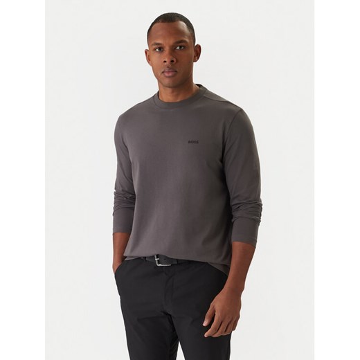 BOSS Longsleeve 50506365 Szary Regular Fit ze sklepu MODIVO w kategorii T-shirty męskie - zdjęcie 187775972