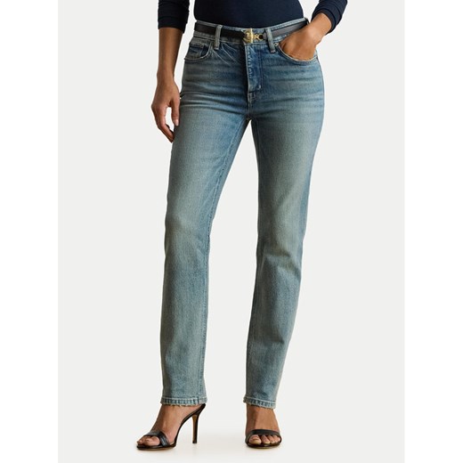 LAUREN RALPH LAUREN Jeansy 200P03646001 Niebieski Straight Fit ze sklepu MODIVO w kategorii Jeansy damskie - zdjęcie 187775992
