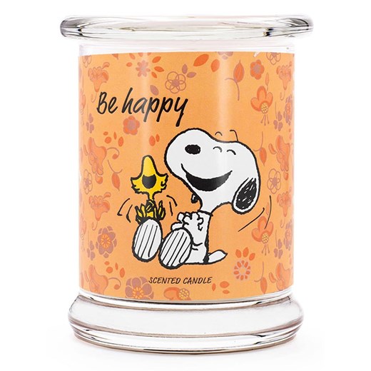 Peanuts Świeca zapachowa &quot;&apos;Peanuts Be Happy&apos;&apos; - 250 g ze sklepu Limango Polska w kategorii Świece i dyfuzory - zdjęcie 187776843