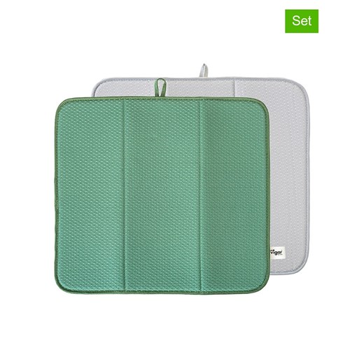 Vigar Maty ociekowe (2 szt.) &quot;Rengø&quot; w kolorze zielono-szarym - 45 cm ze sklepu Limango Polska w kategorii Akcesoria kuchenne - zdjęcie 187776893