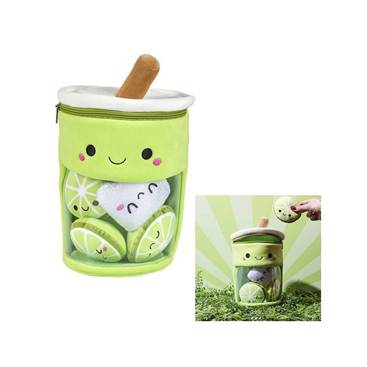 The Home Deco Kids Maskotka &quot;Kawaii Bubble Tea&quot; w kolorze limonkowym - 3+ ze sklepu Limango Polska w kategorii Zabawki - zdjęcie 187776901