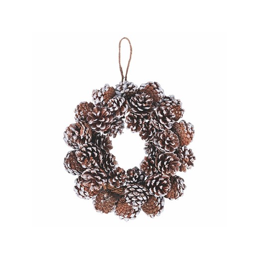 Villa d´Este Wieniec dekoracyjny &quot;Pinecone&quot; w kolorze jasnobrązowym - Ø 28 cm ze sklepu Limango Polska w kategorii Dekoracje bożonarodzeniowe - zdjęcie 187777022