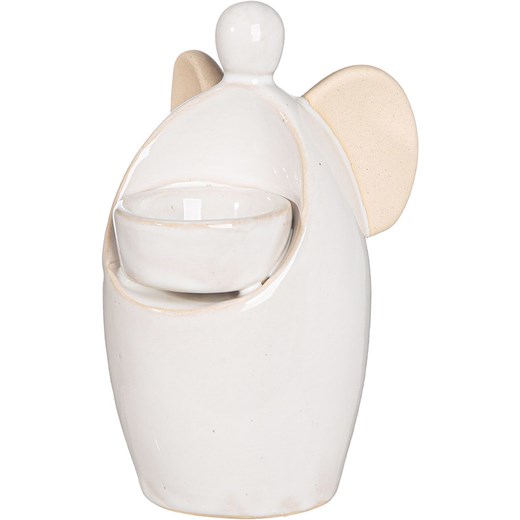 GILDE Świecznik &quot;Dagmara&quot; w kolorze białym - wys. 16,5 cm ze sklepu Limango Polska w kategorii Świeczniki - zdjęcie 187777304