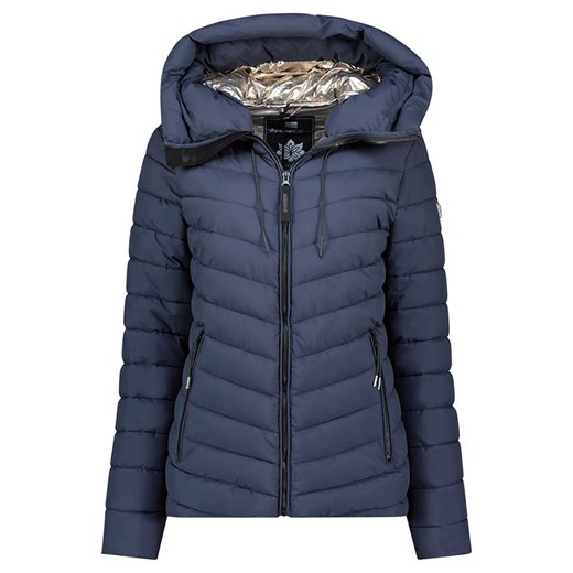 Geographical Norway Kurtka pikowana &quot;Amandine&quot; w kolorze granatowym ze sklepu Limango Polska w kategorii Kurtki damskie - zdjęcie 187779340