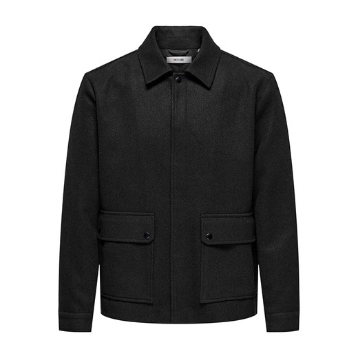 ONLY &amp; SONS Kurtka koszulowa &quot;Ponnor&quot; w kolorze czarnym ze sklepu Limango Polska w kategorii Kurtki męskie - zdjęcie 187779404