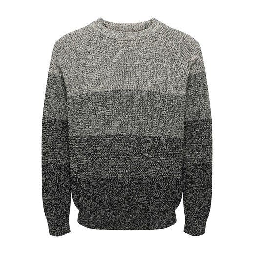 ONLY &amp; SONS Sweter &quot;Birk&quot; w kolorze czarno-szarym ze sklepu Limango Polska w kategorii Swetry męskie - zdjęcie 187779780