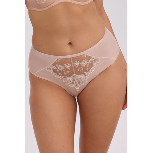 Gaia 1344P Kailani figi wysokie, koronkowy przód mokka-ecru ze sklepu kontri.pl w kategorii Majtki damskie - zdjęcie 187780293