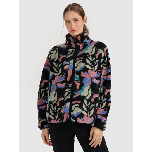 Damski polar rozpinany bez kaptura 4F 4FRAW25TFLEF499 - multikolor ze sklepu Sportstylestory.com w kategorii Bluzy damskie - zdjęcie 187780863