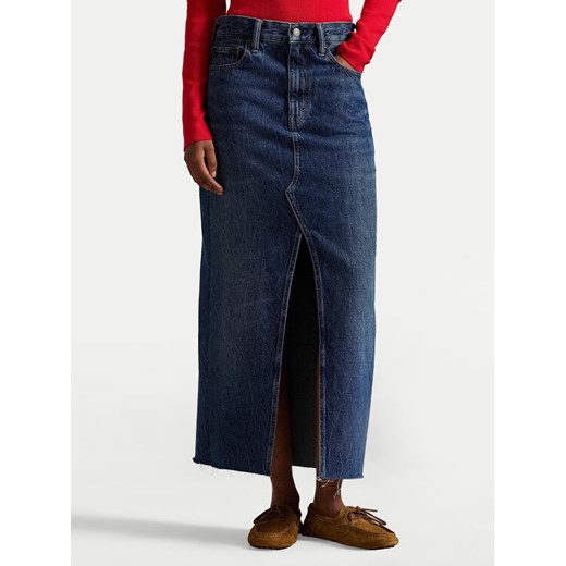 Polo Ralph Lauren Spódnica jeansowa 211A95501001 Granatowy Regular Fit ze sklepu MODIVO w kategorii Spódnice - zdjęcie 187781141