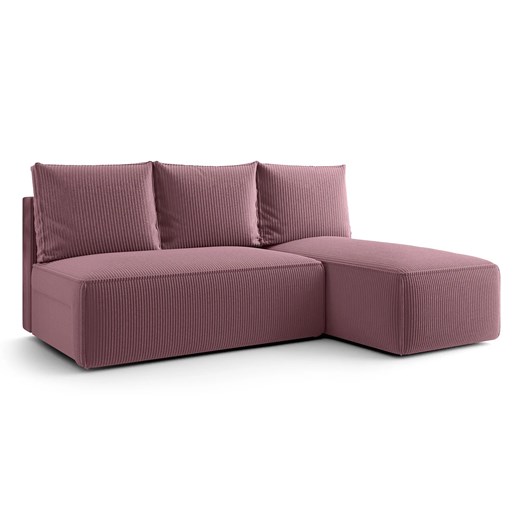 Różowa narożna sofa rozkładana M9-P94 ze sklepu Edinos.pl w kategorii Narożniki - zdjęcie 187782112