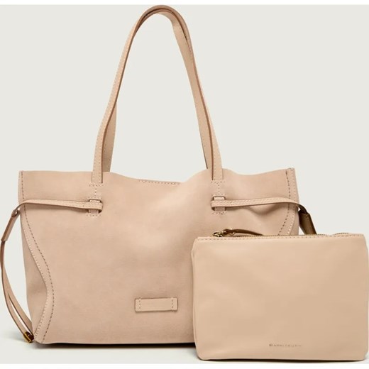 GIANNI CHIARINI Shopperka + saszetka VIOLETTE | zamsz ze sklepu Gomez Fashion Store w kategorii Torby Shopper bag - zdjęcie 187782924