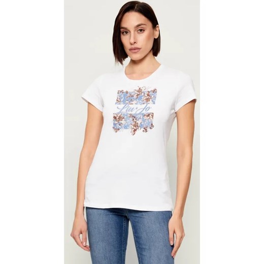 Liu Jo T-shirt | Regular Fit ze sklepu Gomez Fashion Store w kategorii Bluzki damskie - zdjęcie 187783034