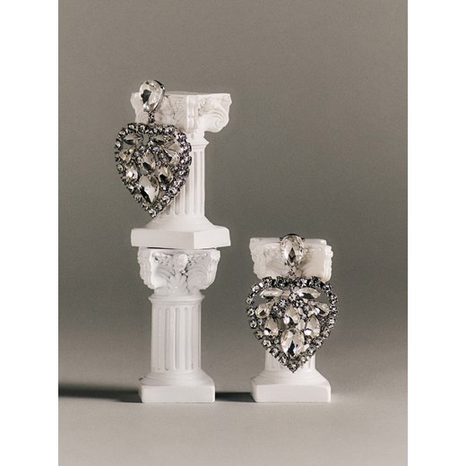 Reserved - Kolczyki w kształcie serca - srebrny ze sklepu Reserved w kategorii Kolczyki - zdjęcie 187784262