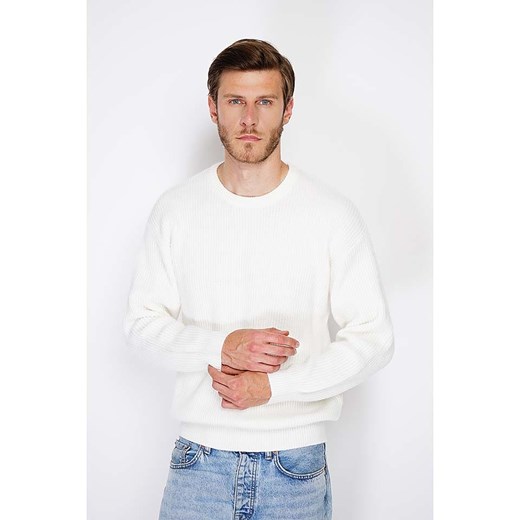 C&amp; Jo Sweter w kolorze białym ze sklepu Limango Polska w kategorii Swetry męskie - zdjęcie 187784563