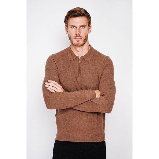 C&amp; Jo Sweter w kolorze jasnobrązowym ze sklepu Limango Polska w kategorii Swetry męskie - zdjęcie 187784742
