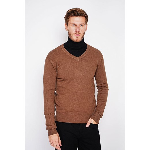 C&amp; Jo Sweter w kolorze jasnobrązowym ze sklepu Limango Polska w kategorii Swetry męskie - zdjęcie 187784760