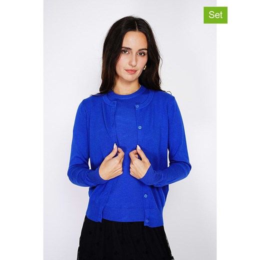 C&amp; Jo 2-częściowy zestaw w kolorze niebieskim ze sklepu Limango Polska w kategorii Swetry damskie - zdjęcie 187784913
