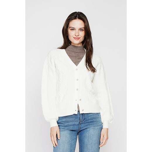 C&amp; Jo Kardigan w kolorze białym ze sklepu Limango Polska w kategorii Swetry damskie - zdjęcie 187785150